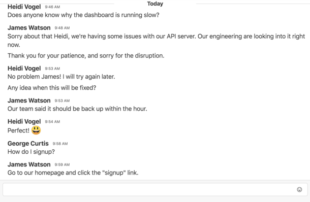 embed chat room app